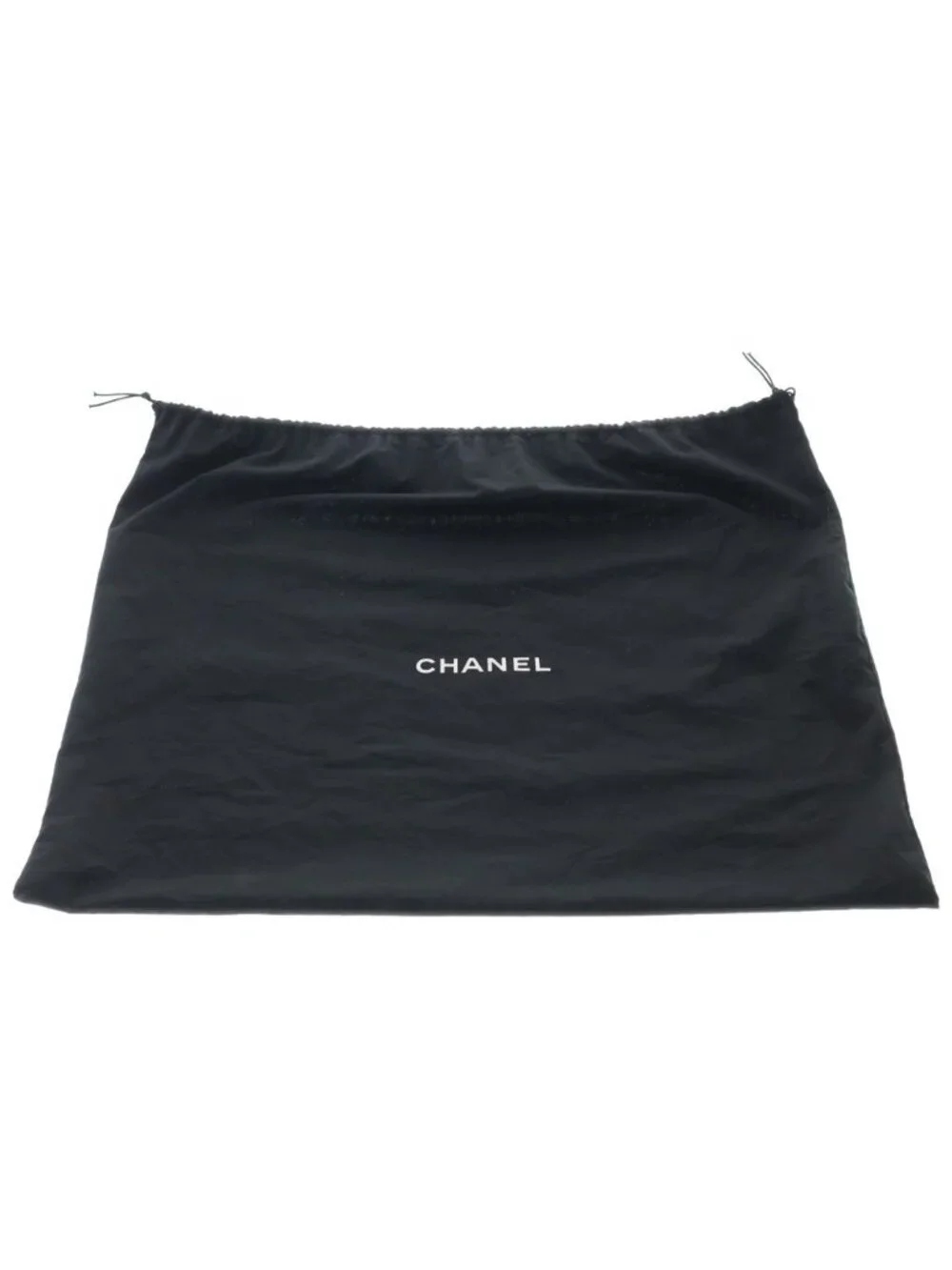 Chanel Quilted CC Logo Top Handle Handbag Caviar Leather Black